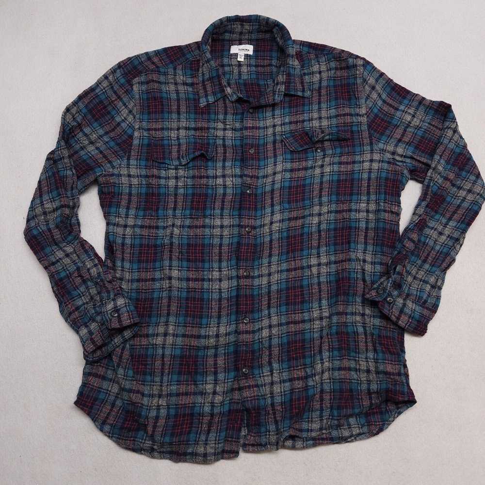 Sonoma Sonoma Tartan Flannel Shirt Mens Size Extr… - image 2