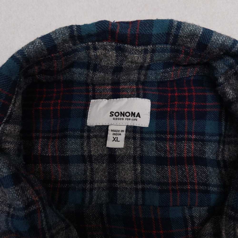 Sonoma Sonoma Tartan Flannel Shirt Mens Size Extr… - image 3