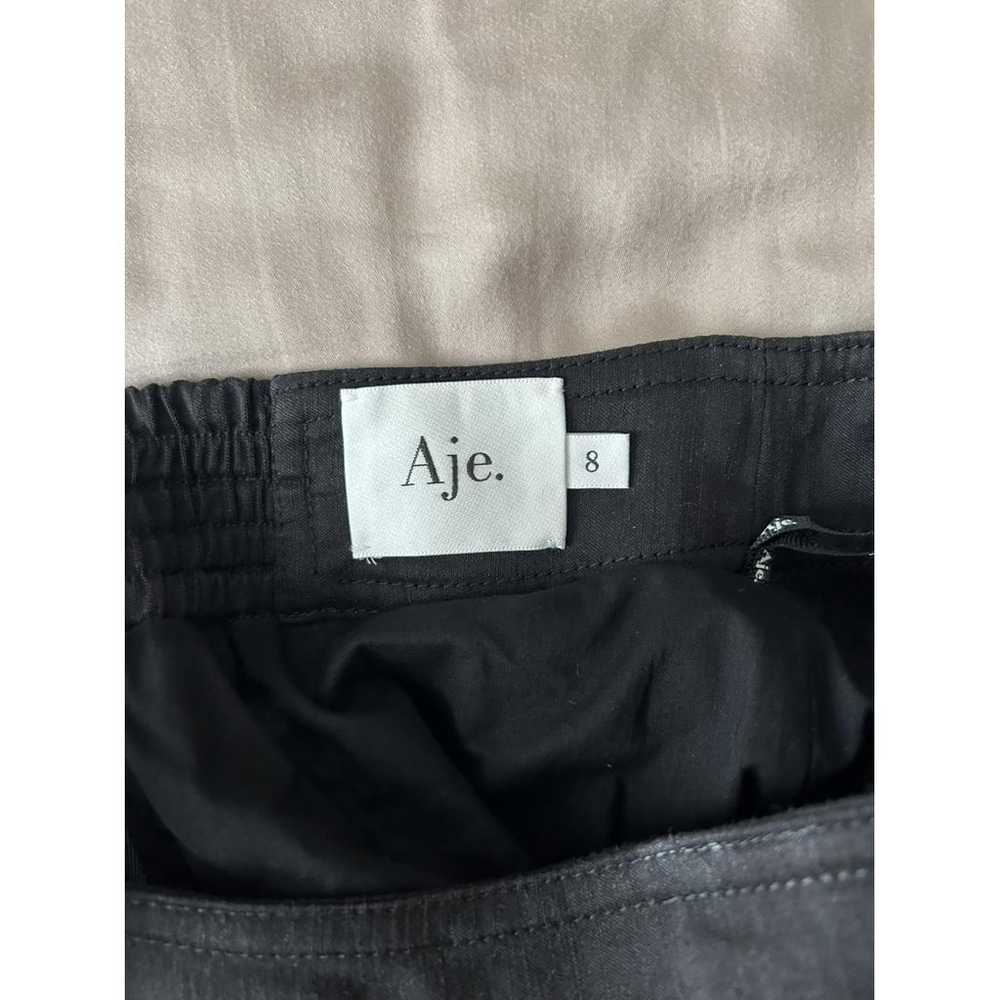 Aje Linen mid-length skirt - image 4