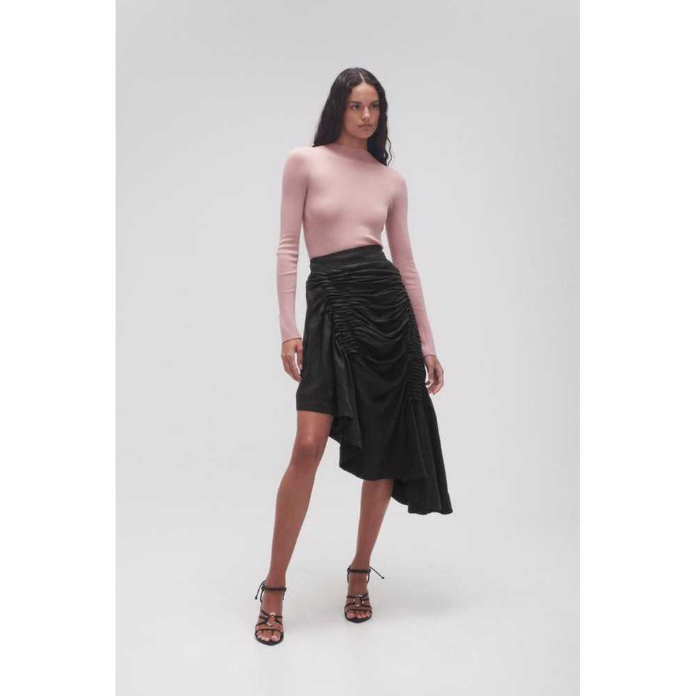 Aje Linen mid-length skirt - image 6