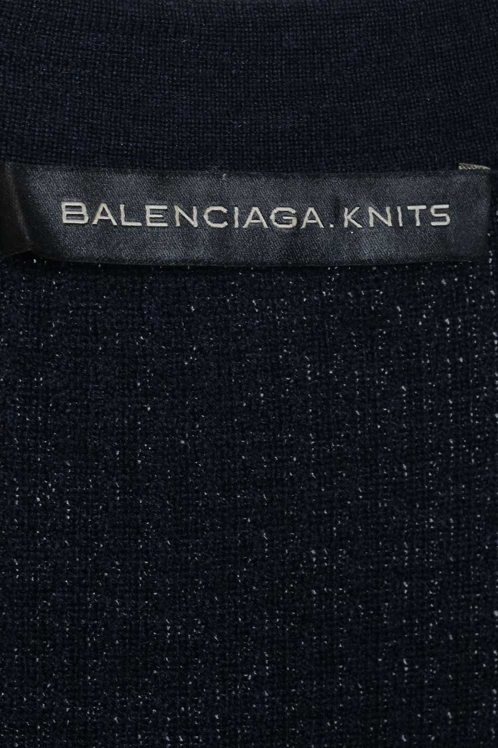 Balenciaga Balenciaga Navy Blue Knit Sweater Dress - image 4