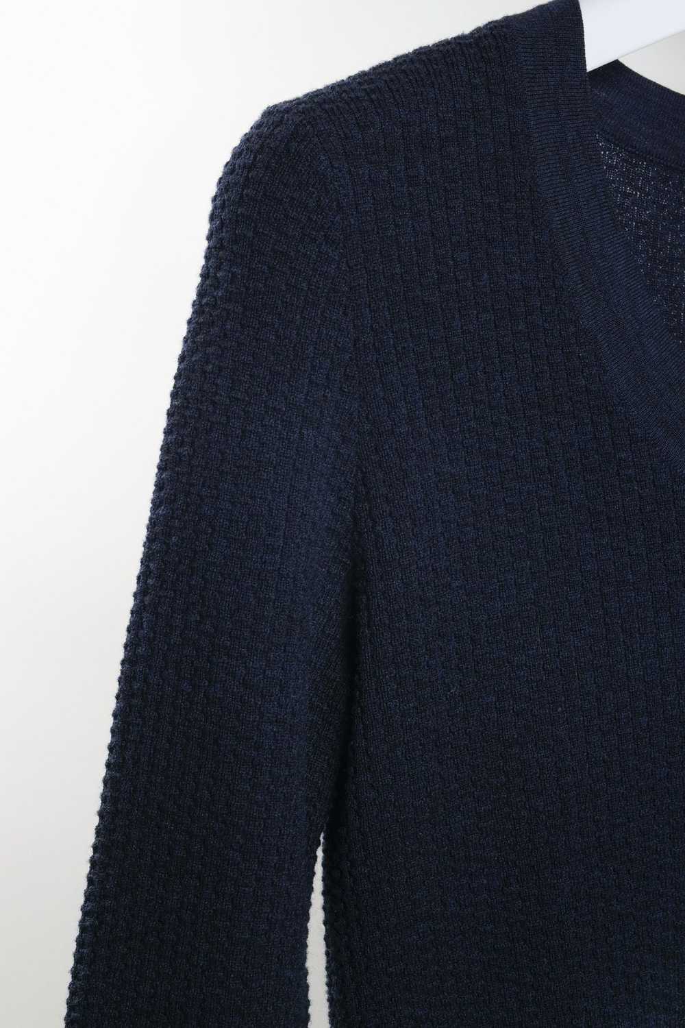 Balenciaga Balenciaga Navy Blue Knit Sweater Dress - image 5