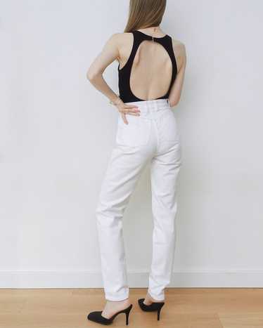 White High Waisted Denim