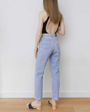 Light Blue High Waisted Straight Leg Jeans