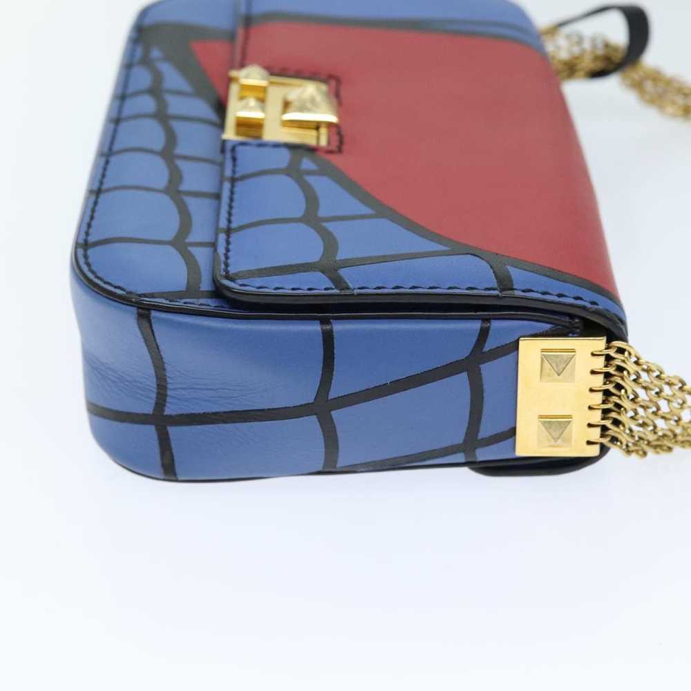 Valentino VALENTINO Chain Shoulder Bag Leather Bl… - image 4