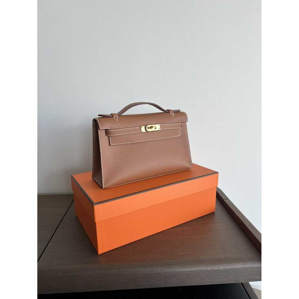 Hermès Kelly Mini leather handbag - image 3