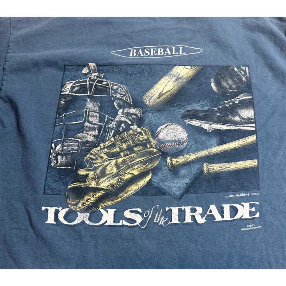 Vintage Vintage Tools Of The Trade Baseball T Shi… - image 2