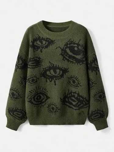 Coloured Cable Knit Sweater × Japanese Brand × St… - image 1