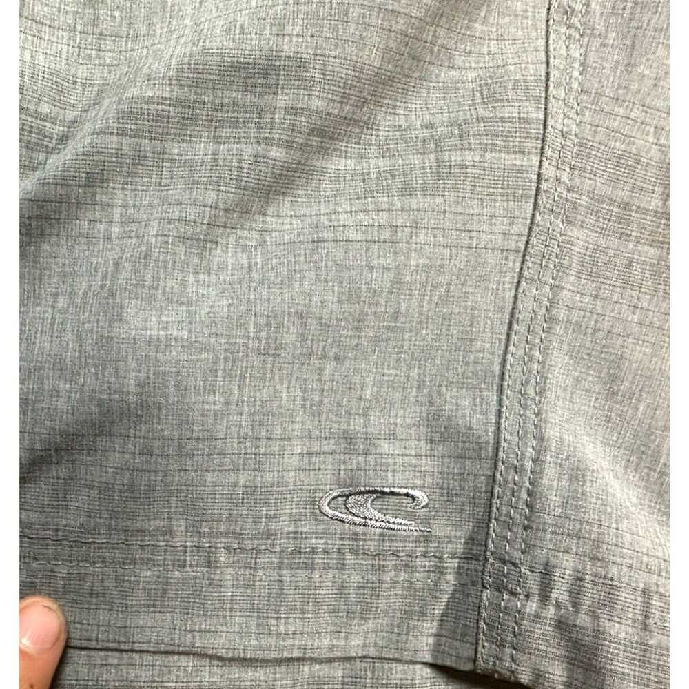 Vintage Oneill Shorts Men’s Hybrid Plaid Gray Fla… - image 2