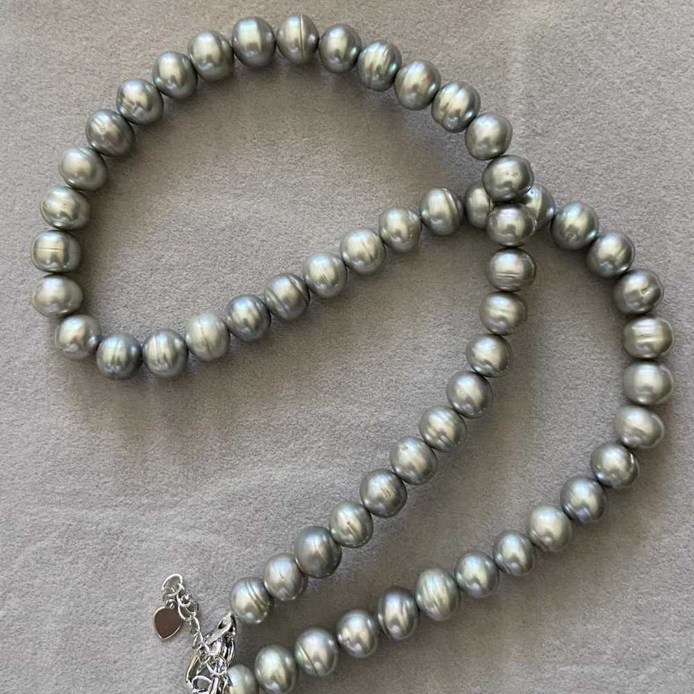 Non Signé / Unsigned Pearl necklace - image 8