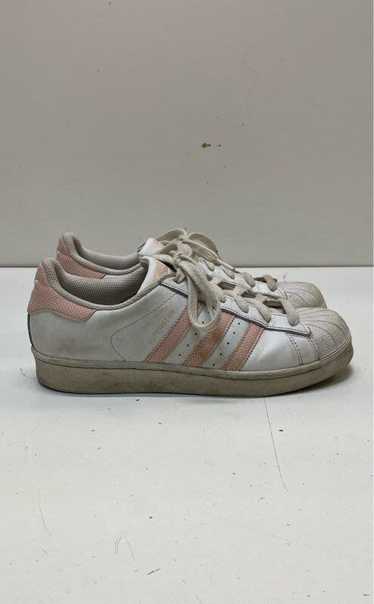 Adidas Superstar Leather Low Sneakers White Pink 6