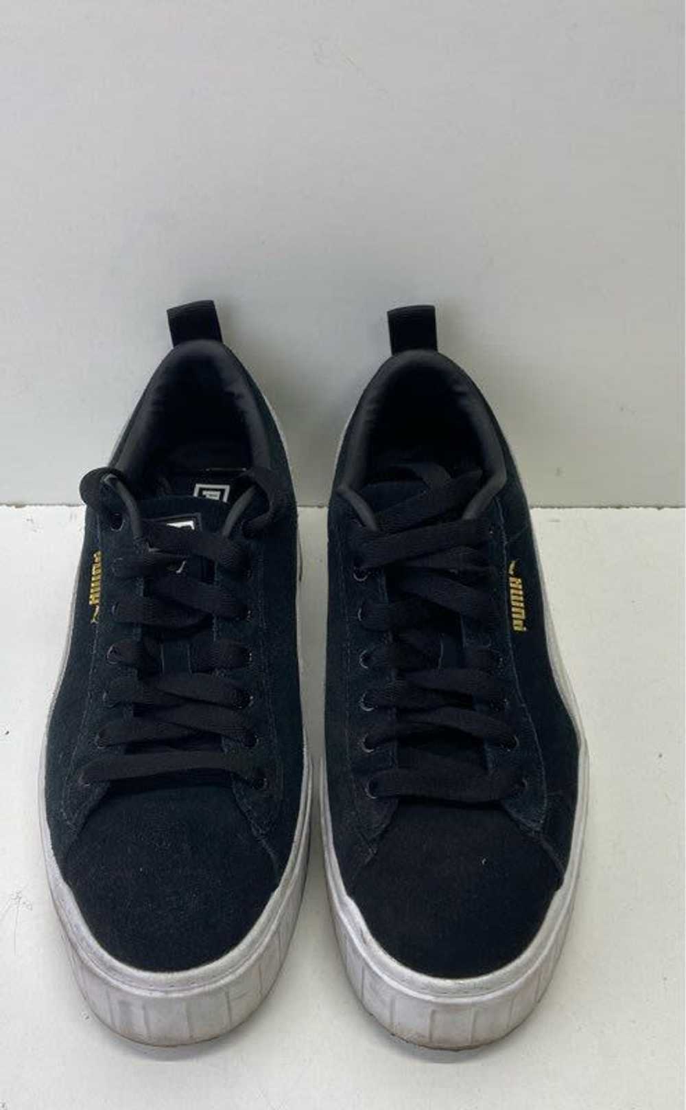 Puma Mayze Suede Platform Sneakers Black 8.5 - image 6