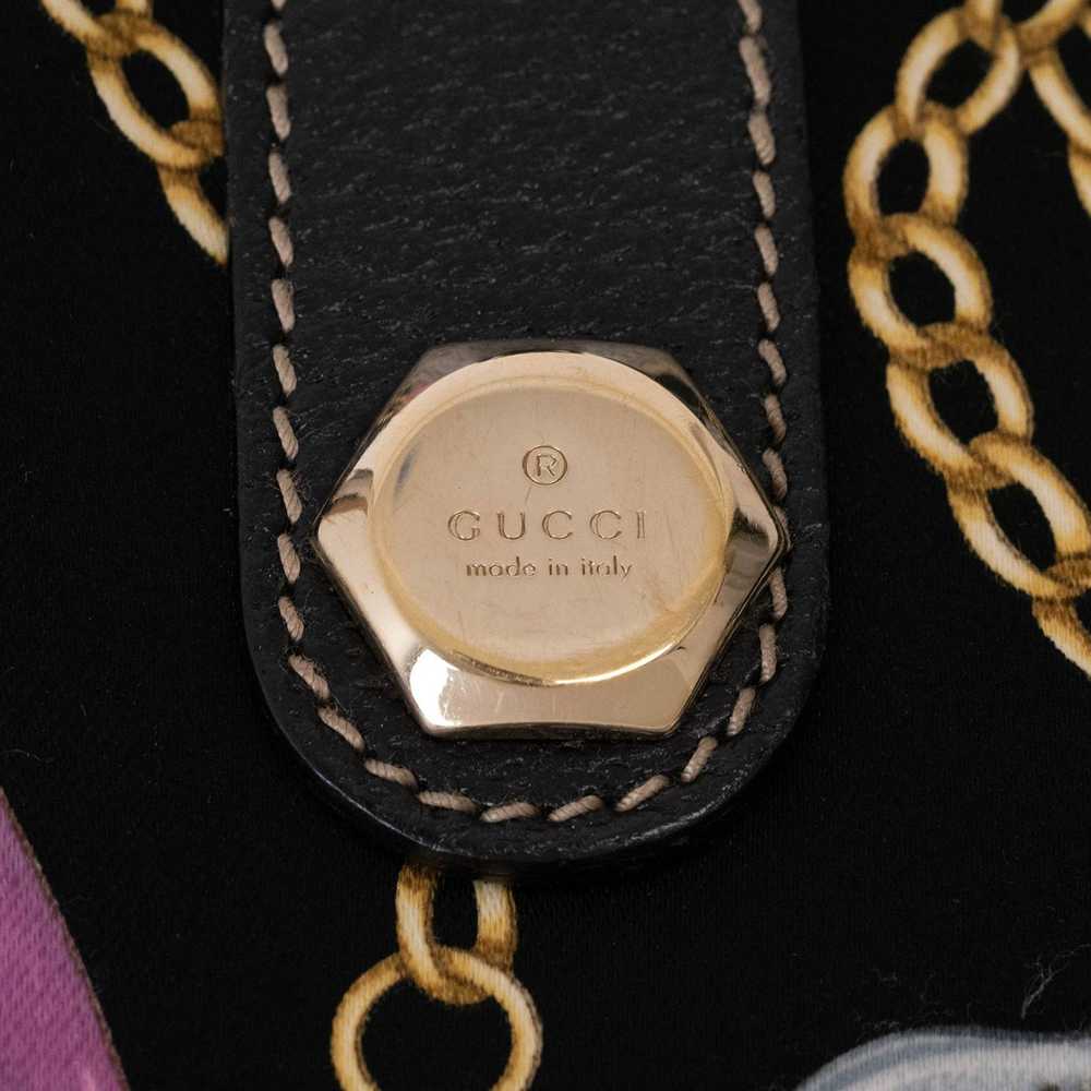 Gucci Gucci Satin Tote Bag Chain Pattern 153009 B… - image 7