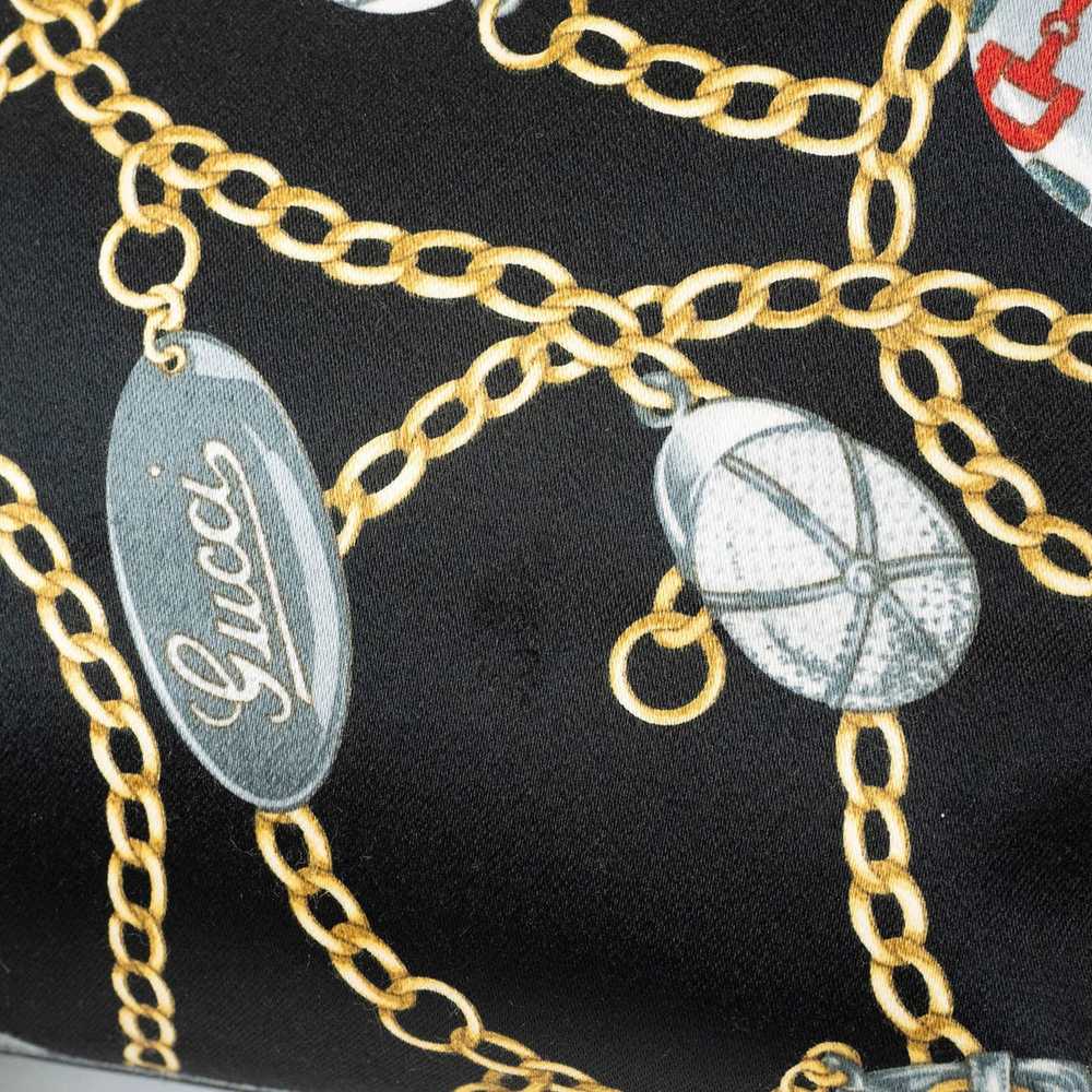 Gucci Gucci Satin Tote Bag Chain Pattern 153009 B… - image 9