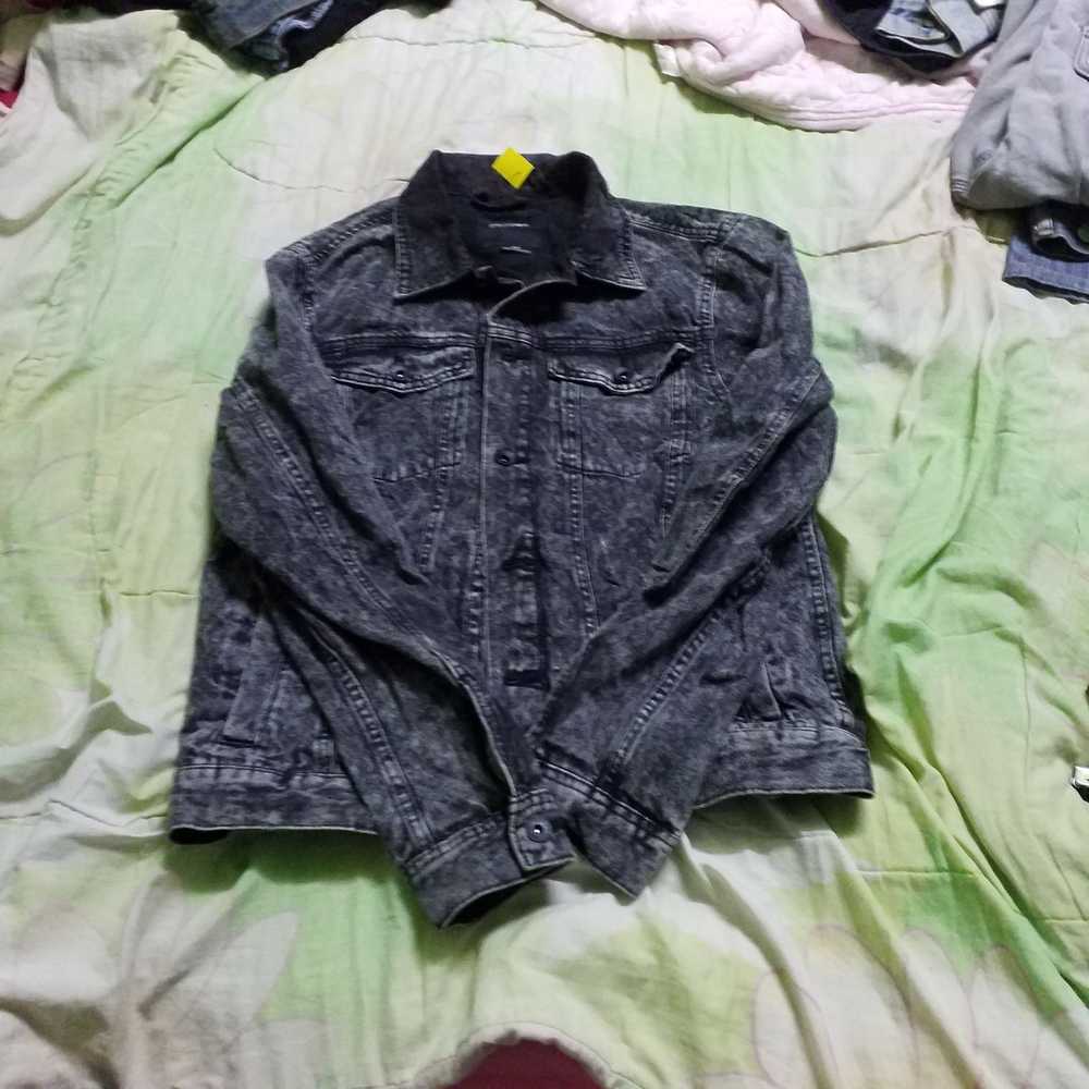 Cotton On ACID WASH BLACK DENIM JACKET PIT 20 PER… - image 2