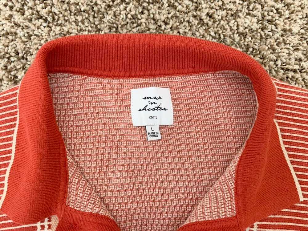 Vintage Max ‘n Chester Retro MOD Knit Sweater Polo - image 4