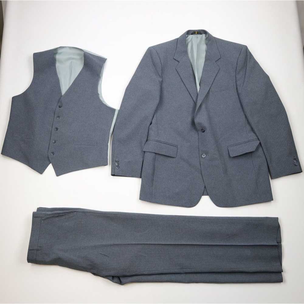 Vintage Vintage 70s Wool 3 Piece Suit Jacket Vest… - image 1