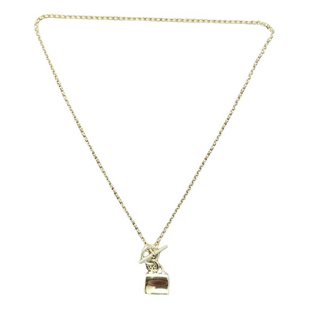 Hermès Amulette silver necklace - image 1