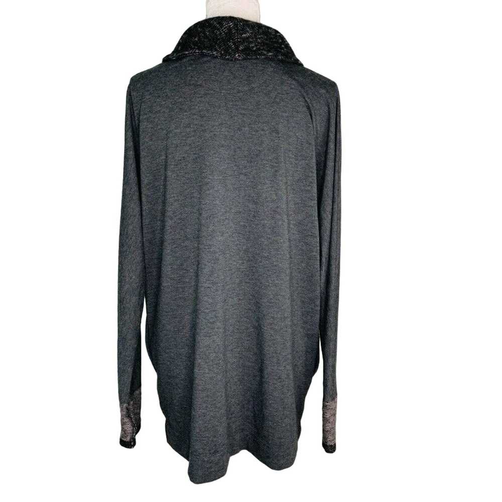 Other Soft Surroundings Gray Tunic Top M Gray LS … - image 2