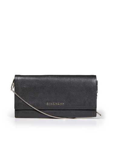 Givenchy Black Leather Pandora Wallet On Chain