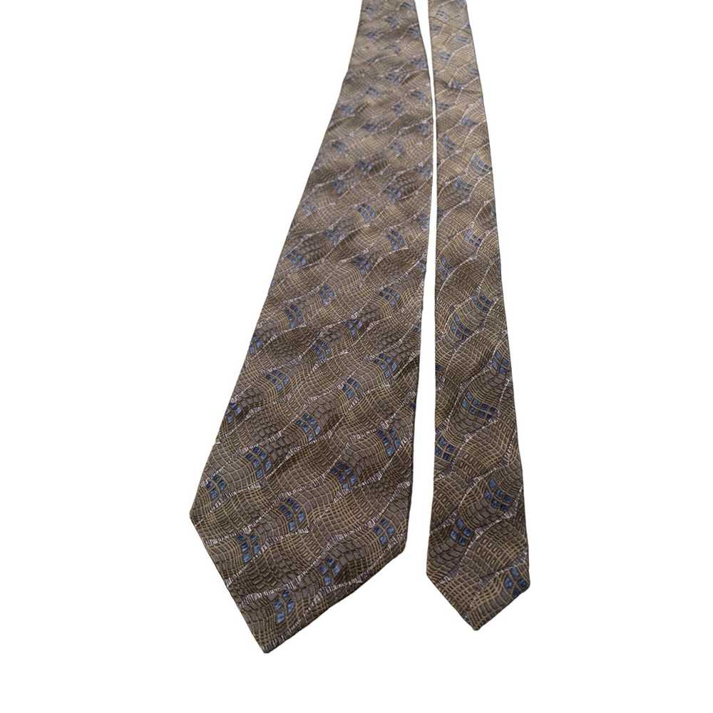 Van Heusen Van Heusen Silk Necktie Tie Brown and … - image 1