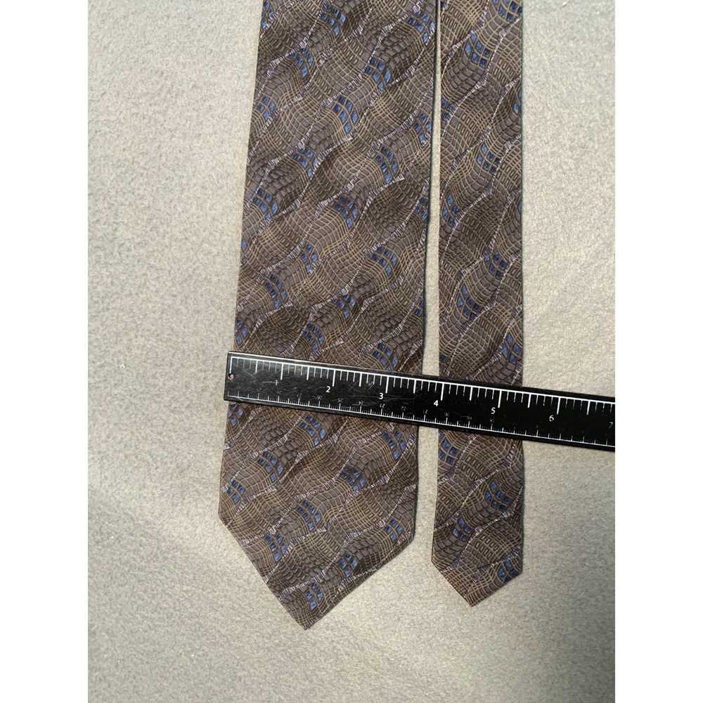 Van Heusen Van Heusen Silk Necktie Tie Brown and … - image 2