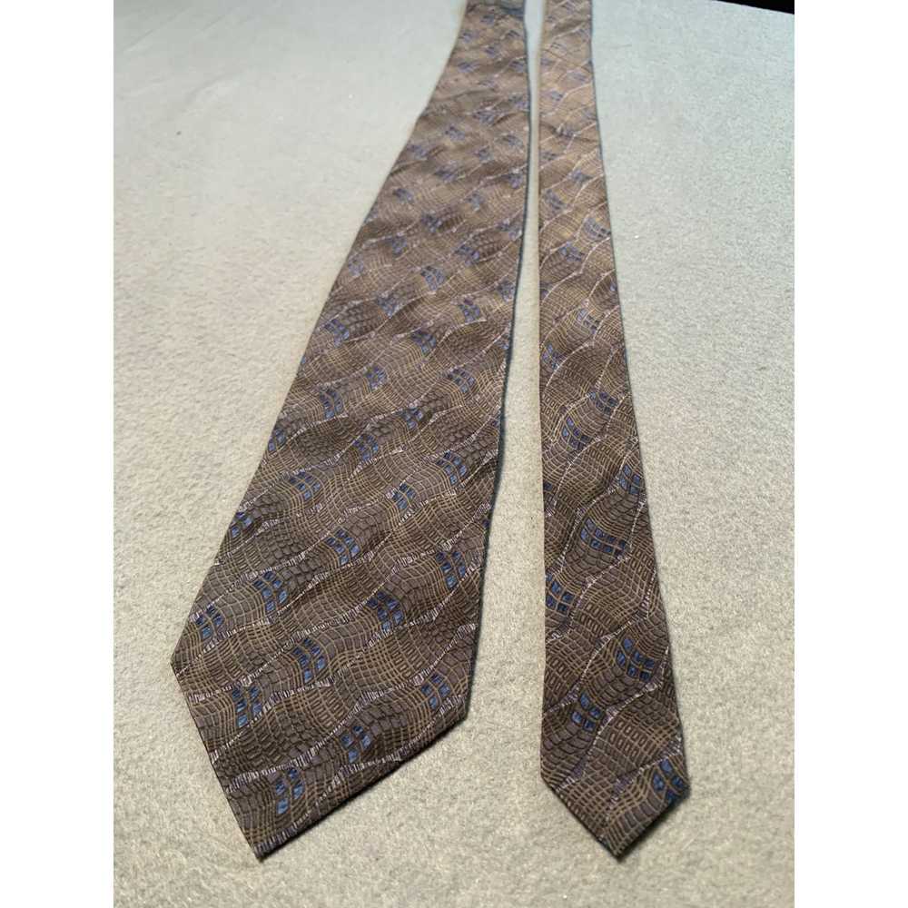 Van Heusen Van Heusen Silk Necktie Tie Brown and … - image 5