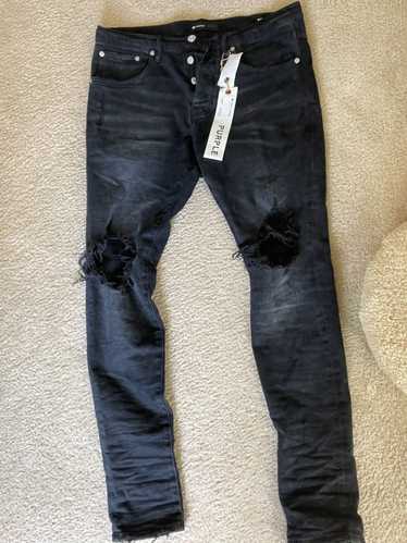 Purple Brand ripped black purple brand jeans