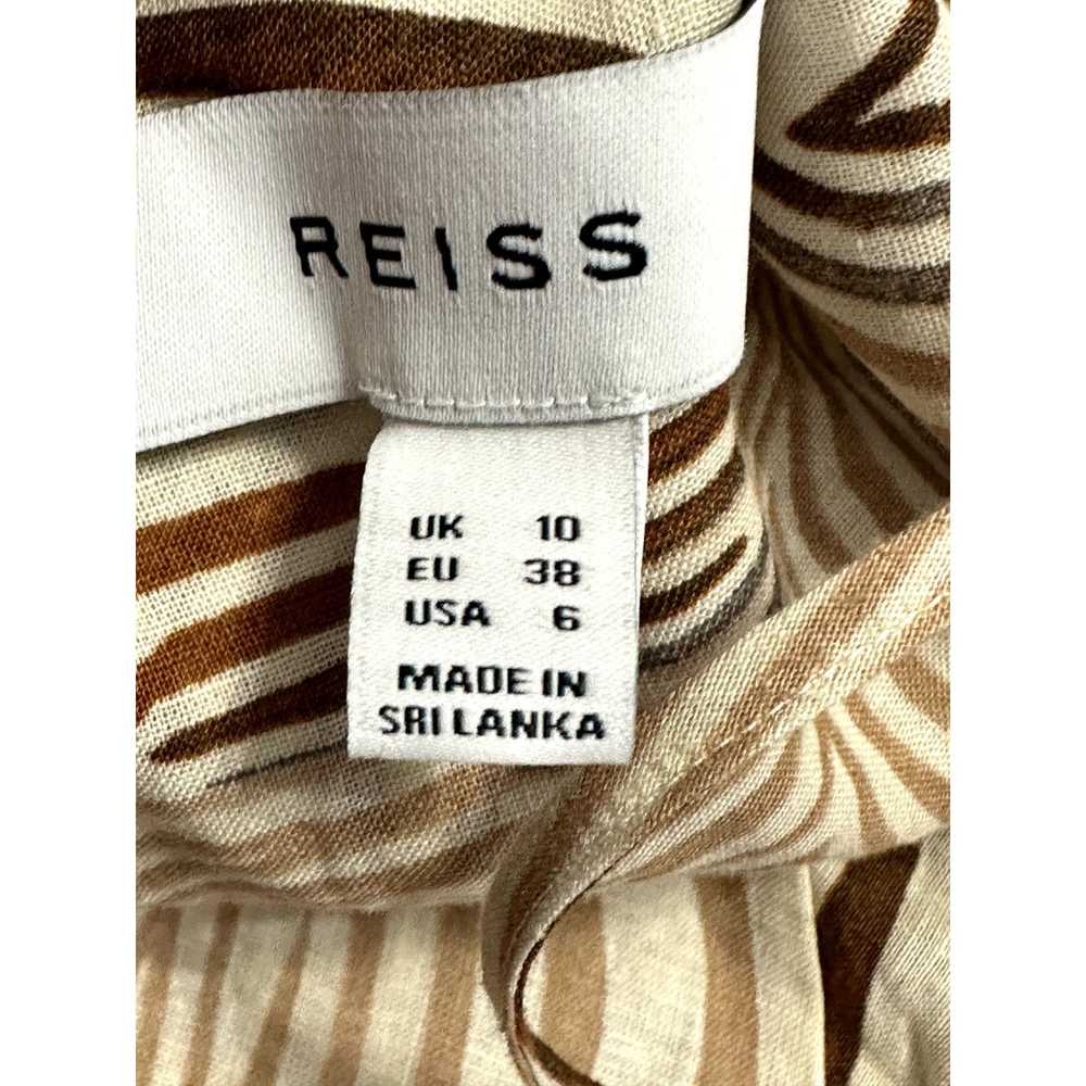 Reiss Reiss Women's Rosie Animal Print Linen Midi… - image 8