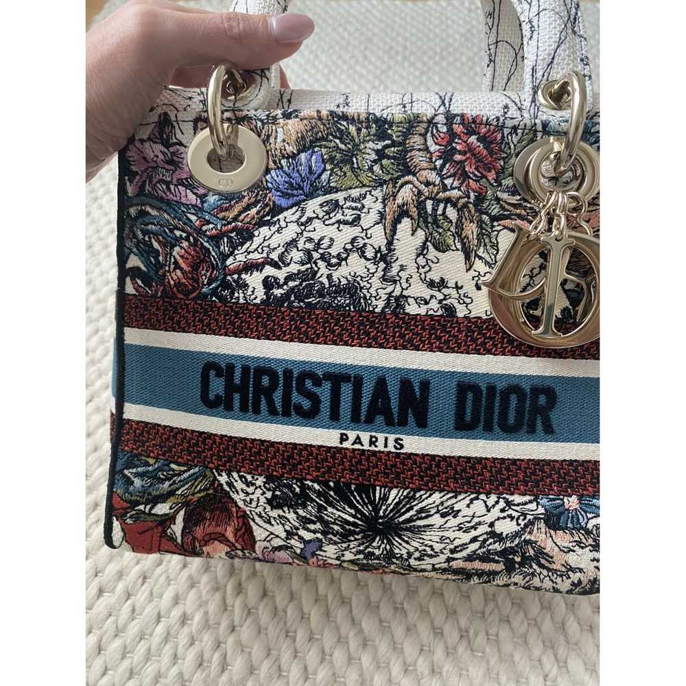 Dior Lady D-Lite cloth handbag - image 7