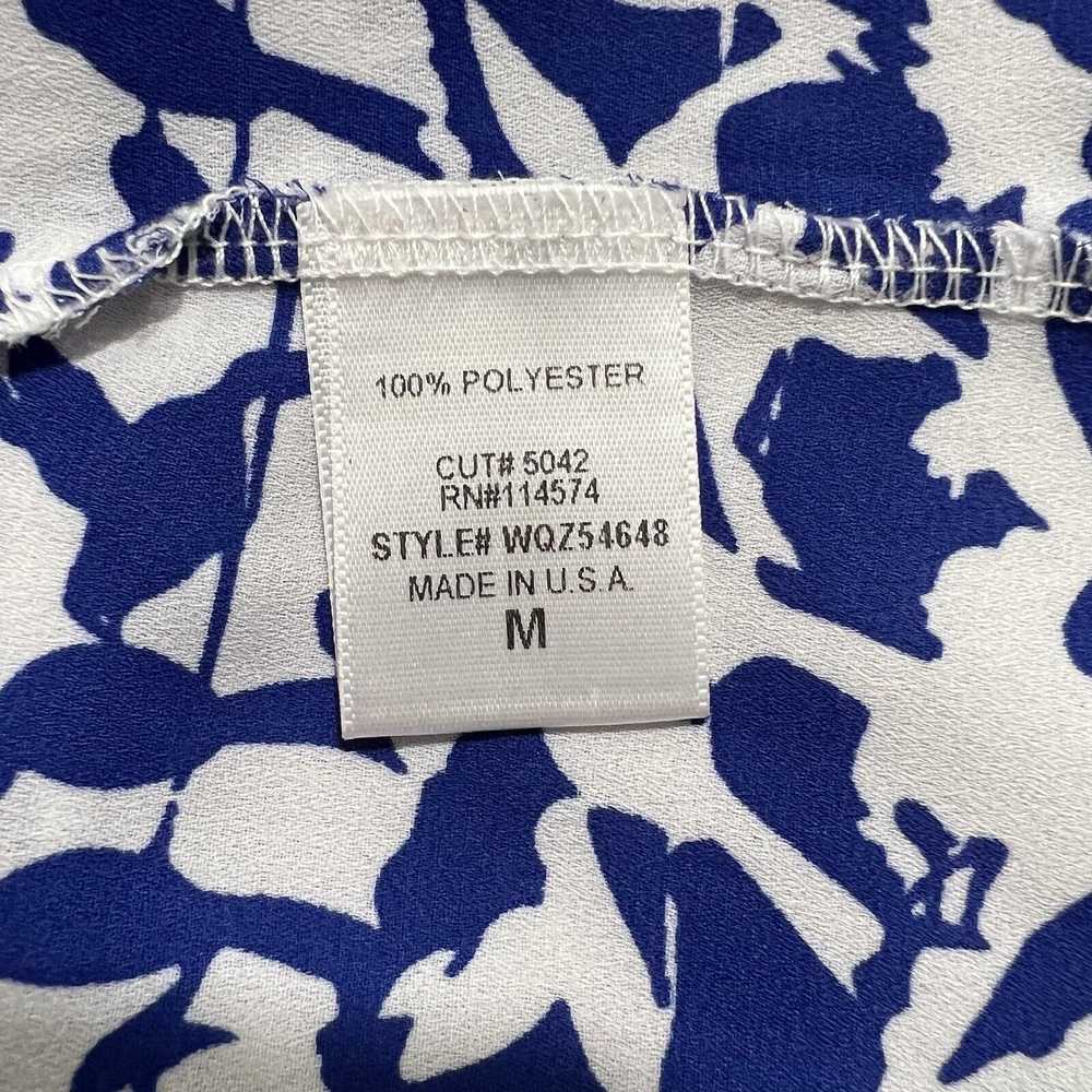 Nordstrom Pleione Chiffon Blue White Bird Pattern… - image 4