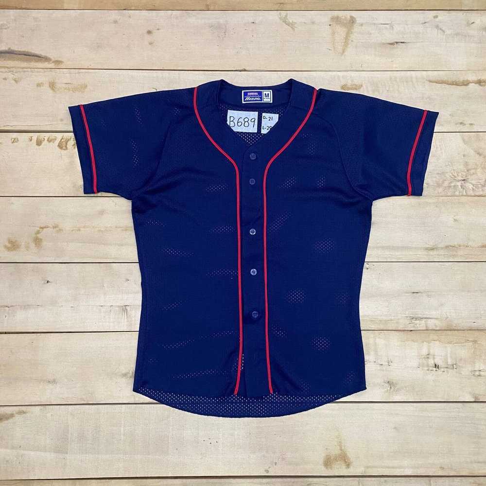 Mizuno × Vintage VTG BASEBALL JERSEY MIZUNO MADE … - image 1