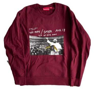 Supreme ANTI HERO　\" Pope Crewneck\" Supreme x Antihero Skateboards The Pope / Slayer Crewneck