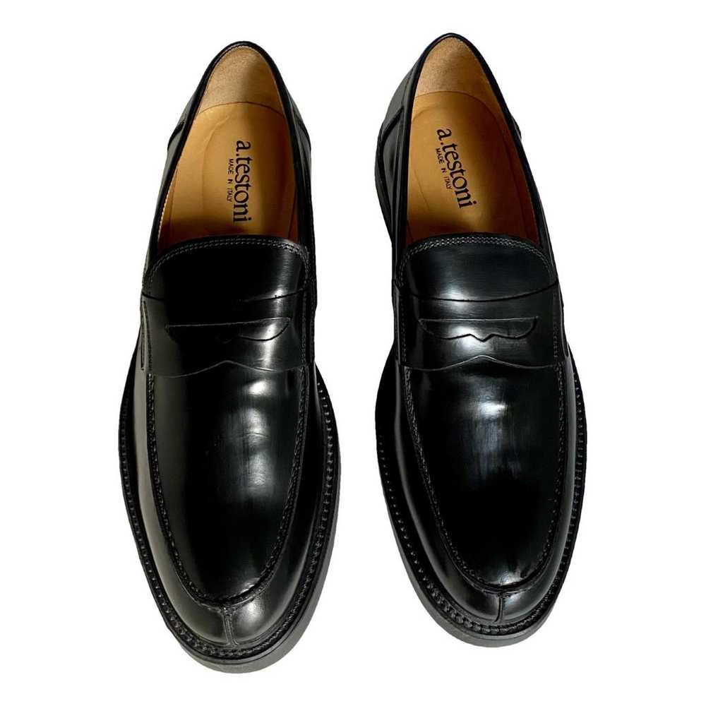 A. Testoni Leather flats - image 1