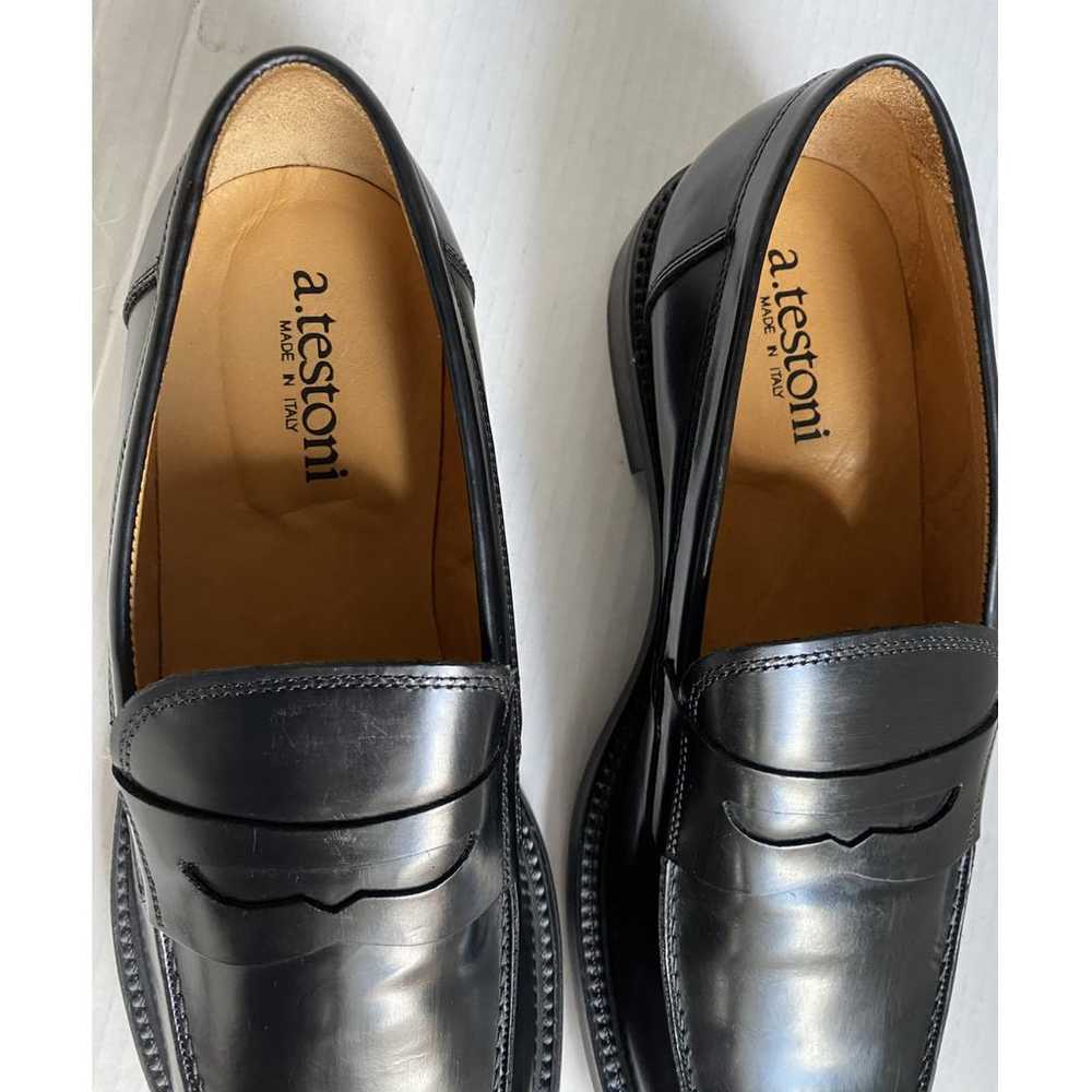 A. Testoni Leather flats - image 6