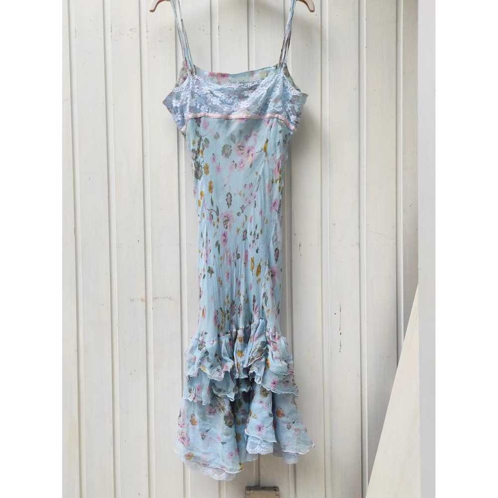 Non Signé / Unsigned Silk mid-length dress - image 6
