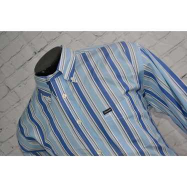 Vintage Faconnable Dress Shirt Relaxed Fit Blue St
