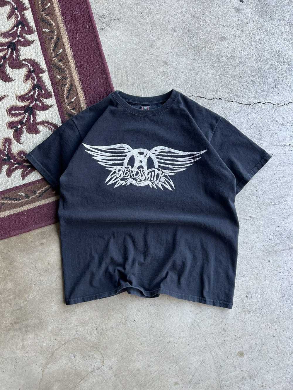 Band Tees × Streetwear × Vintage 90s Aerosmith Ba… - image 1