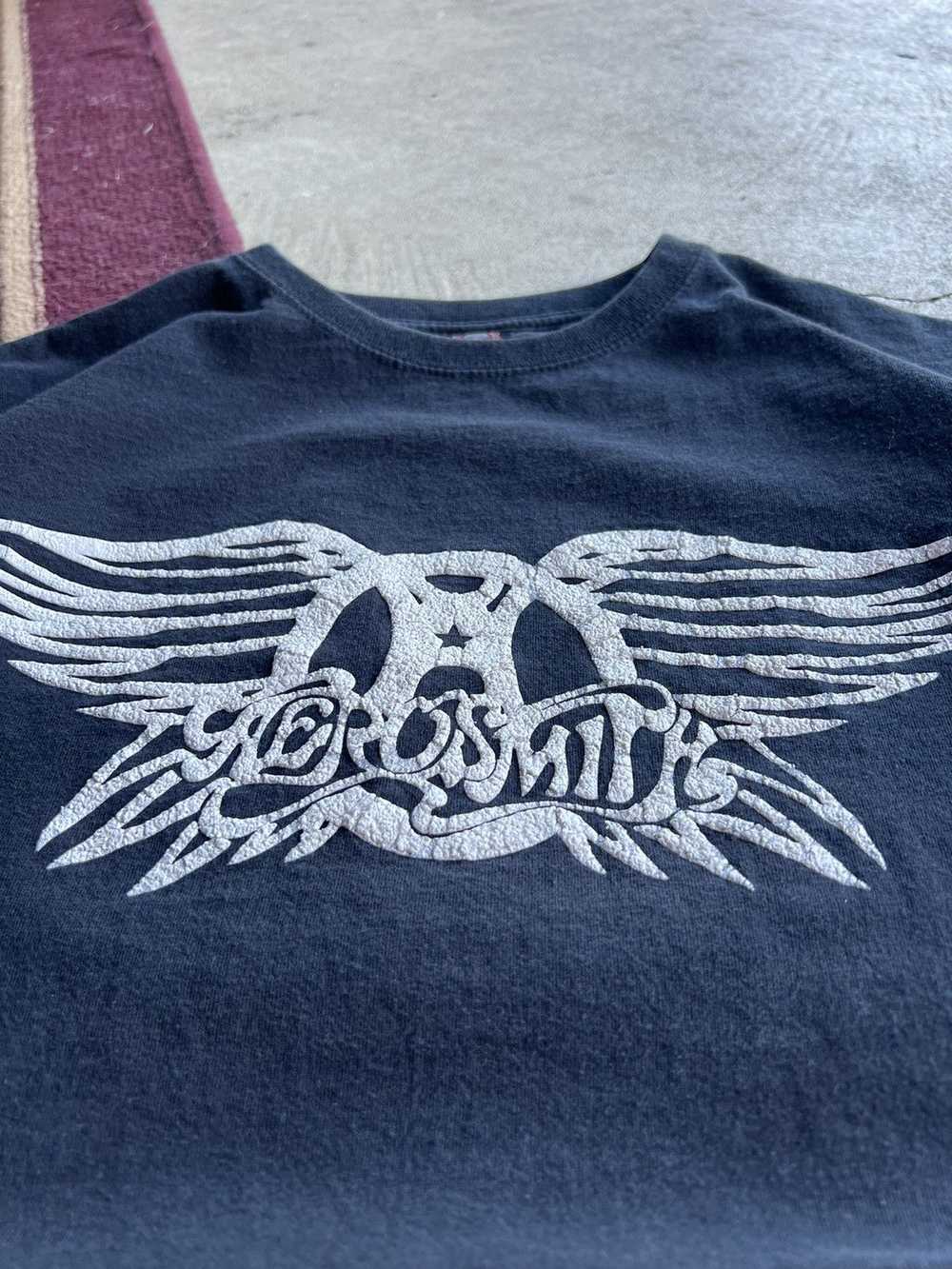 Band Tees × Streetwear × Vintage 90s Aerosmith Ba… - image 3