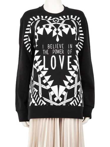 Givenchy Black Power Of Love Graphic Print Jumper