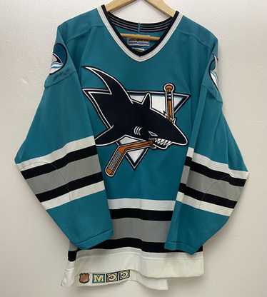 Vintage San Jose Sharks Blank CCM Authentic Hocke… - image 1