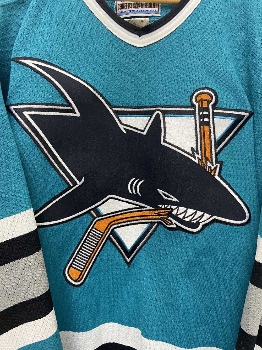 Vintage San Jose Sharks Blank CCM Authentic Hocke… - image 2