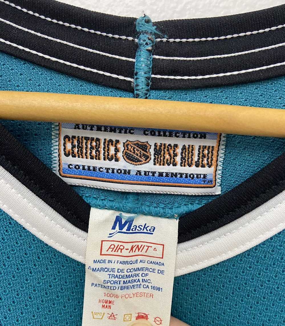 Vintage San Jose Sharks Blank CCM Authentic Hocke… - image 4