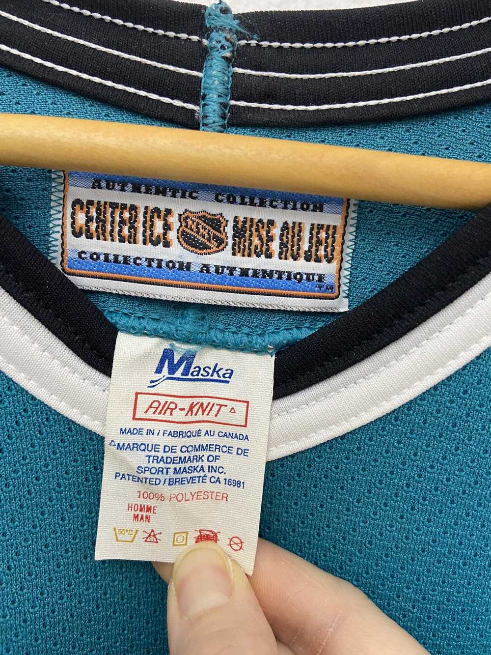 Vintage San Jose Sharks Blank CCM Authentic Hocke… - image 6