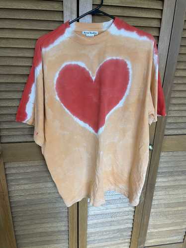 Acne Studios Tie Dye Heart Tshirt
