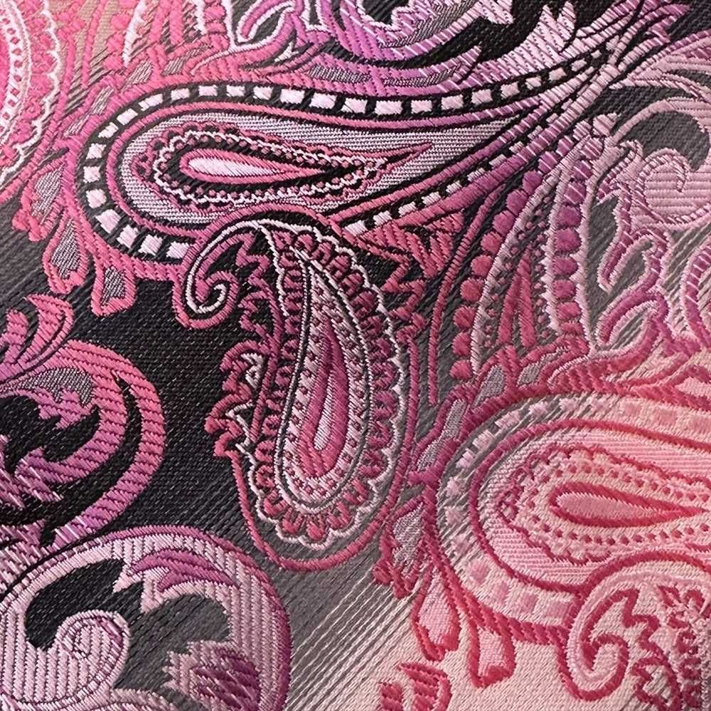 Stacy Adams Stacy Adams Tie Pink&Silver Paisley C… - image 7