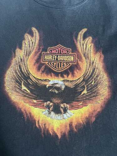 Harley Davidson × Vintage Vintage Eagle Flame Harl