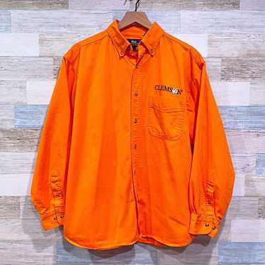 Other Clemson Tigers Twill Button Down Shirt Orang