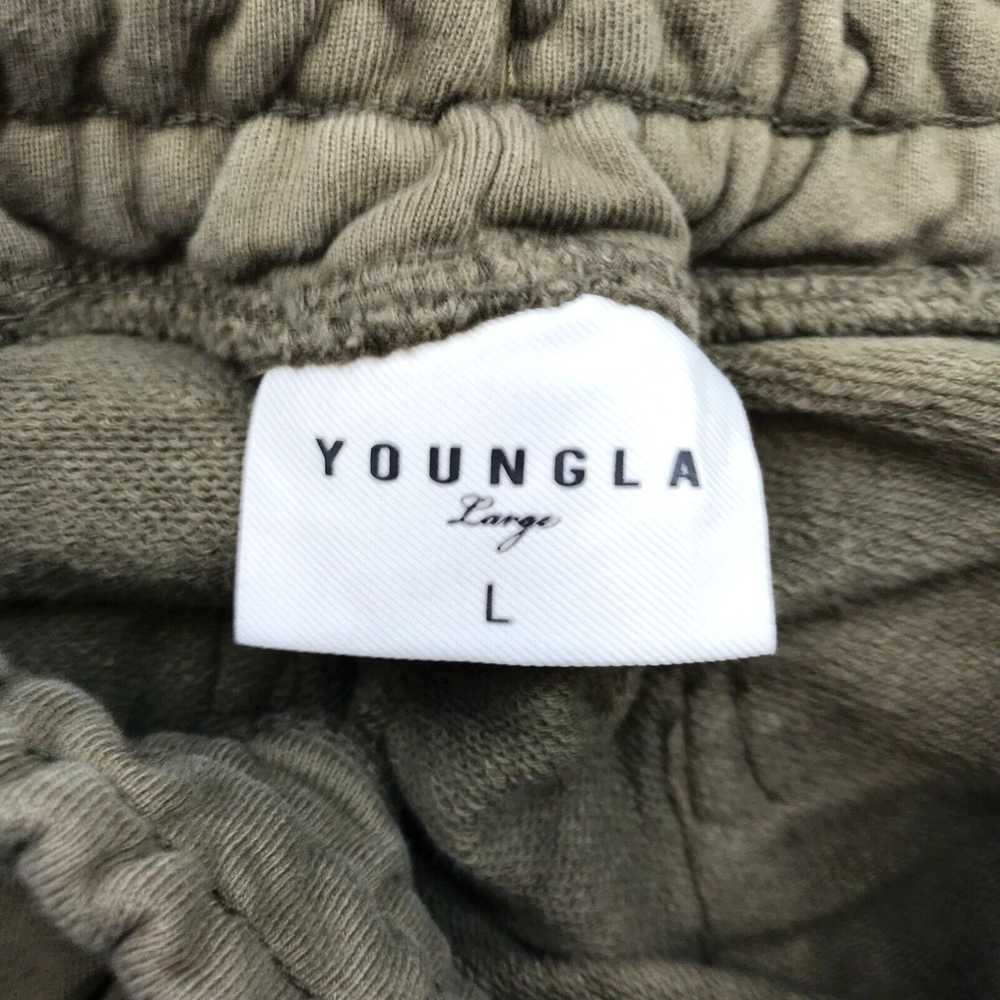 Vintage YoungLA Cargo Sweatpants Adult Large Gree… - image 2