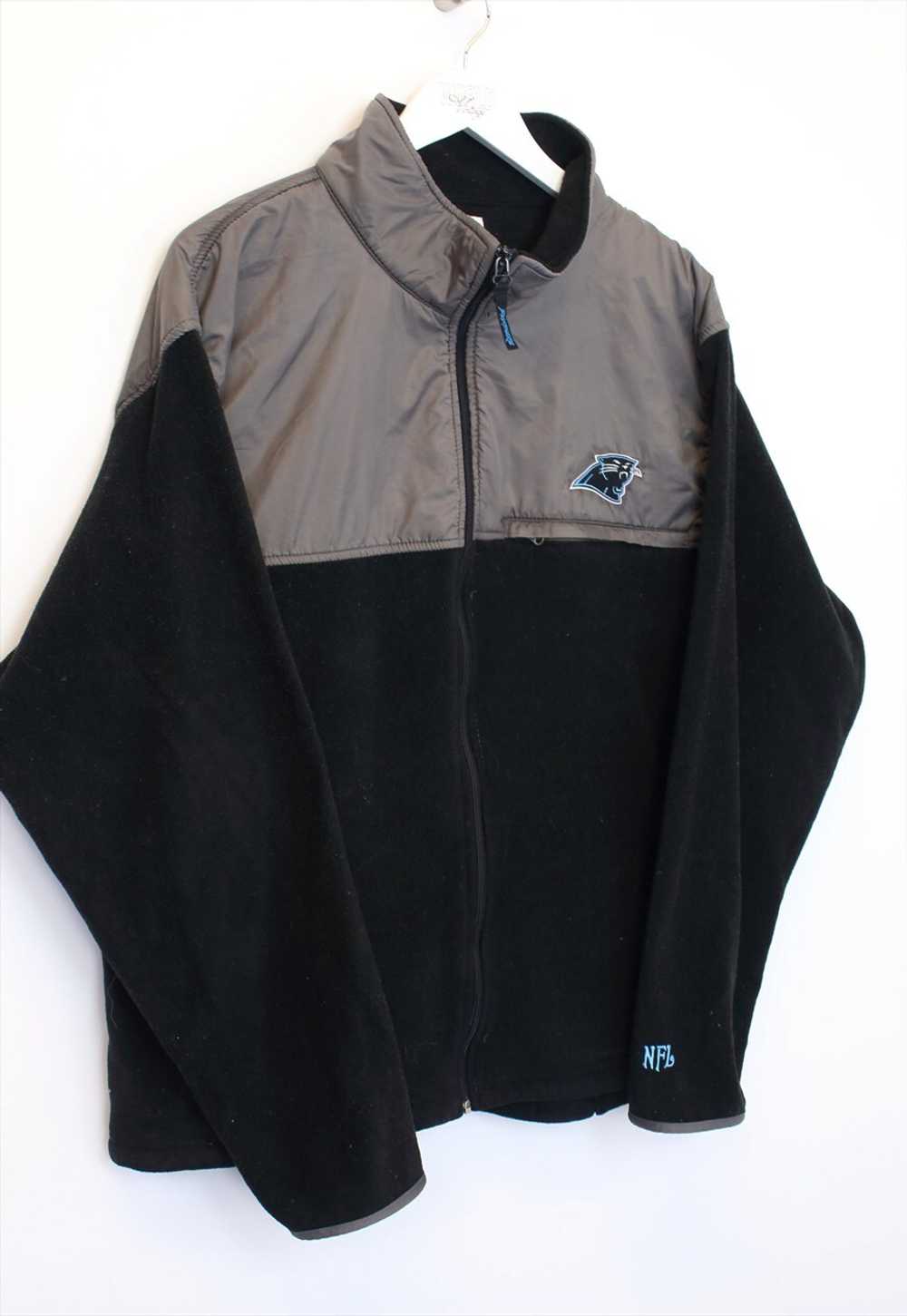 Vintage NFL full zip fleece in black and grey. Be… - image 2